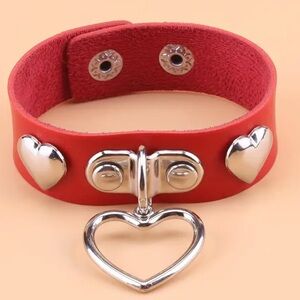 Red Heart Charm Bracelet